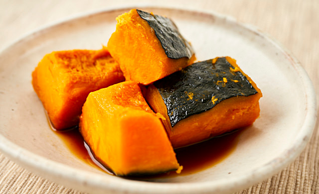 カボチャと枝豆の煮もの 副菜