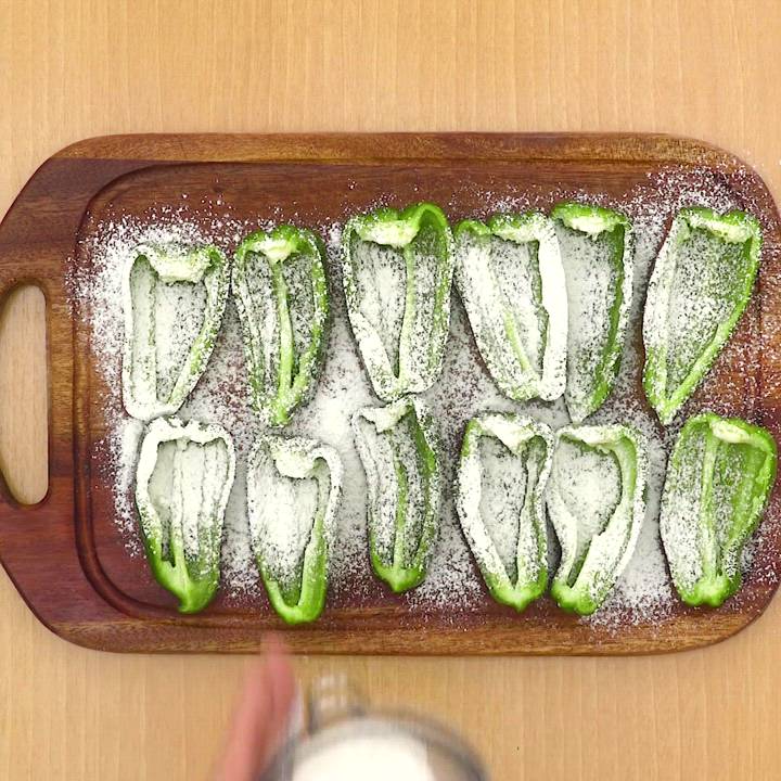 レンジでカンタン！ピーマンの肉詰め甘酢風味