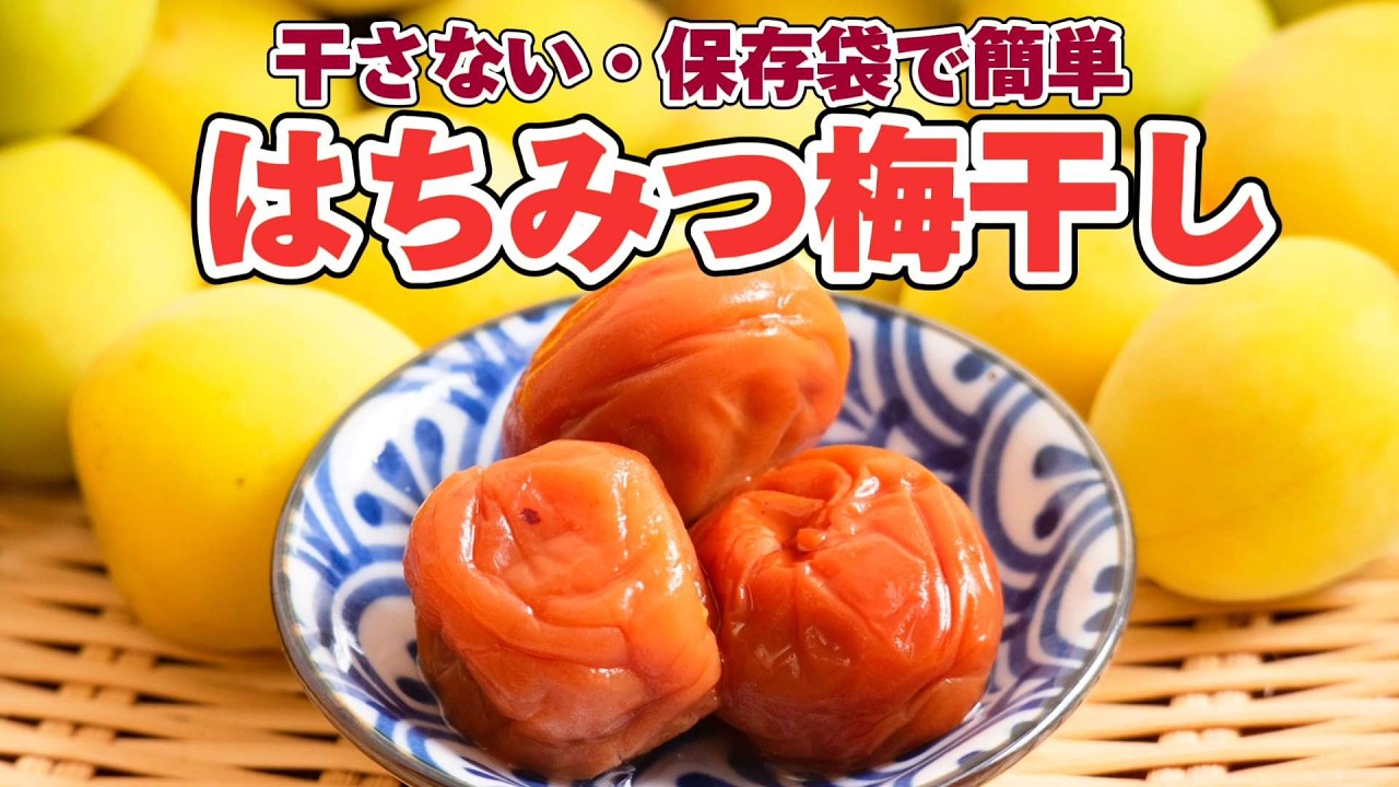 ジップロックではちみつ梅干し 梅漬け