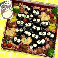 娘のオベントウまっくろくろすけのお弁当カリメロのみんなキャラ弁