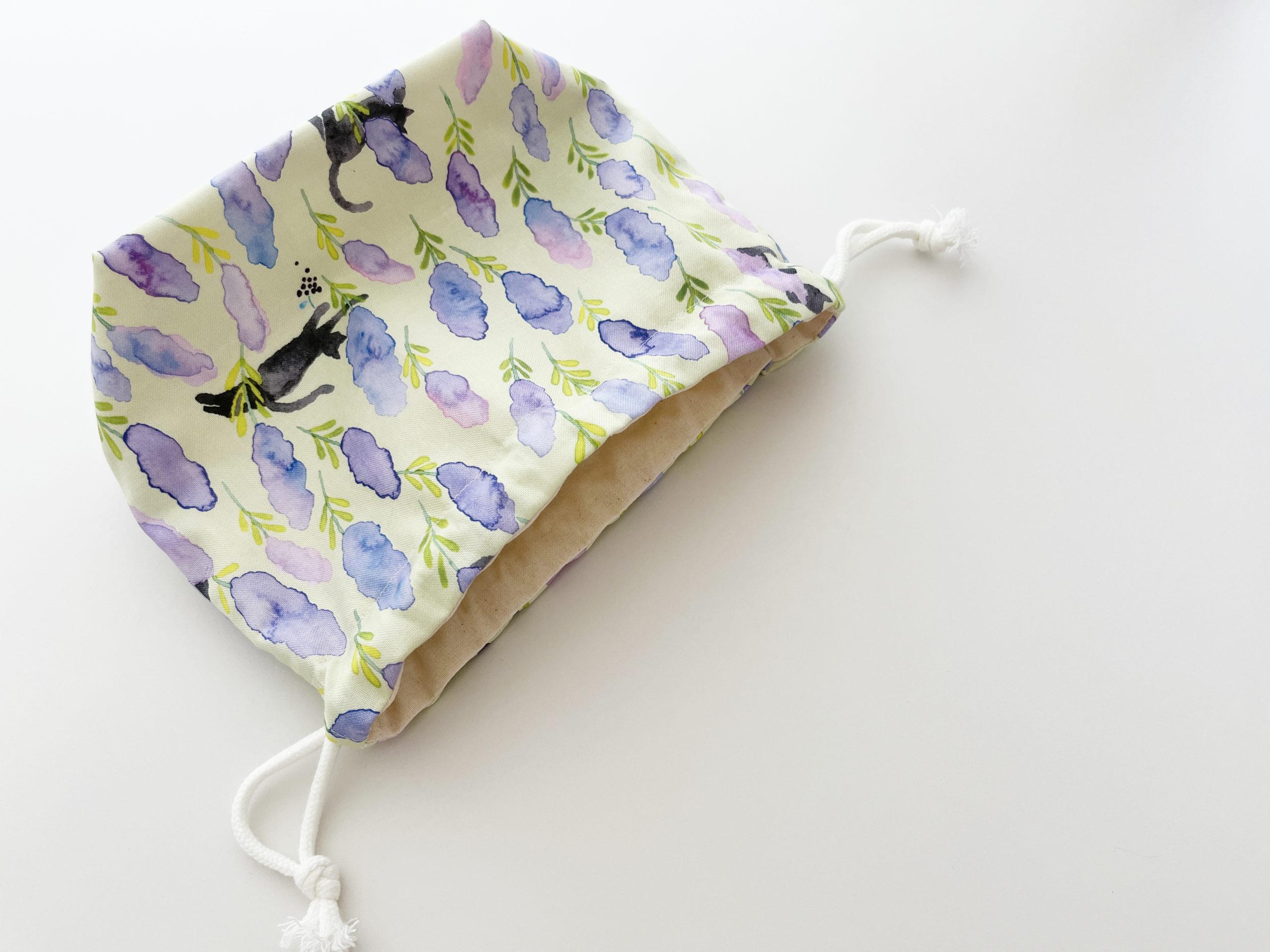 給食袋を手作り！裏地つきマチありでお弁当袋とコップ入れをご紹介