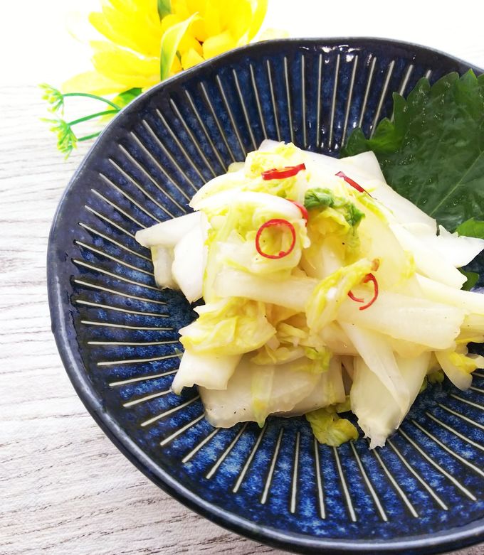白だしもみもみするだけ！白菜の浅漬け