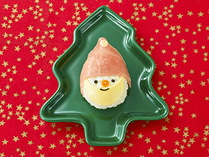 簡単なサンタのおにぎりレシピ