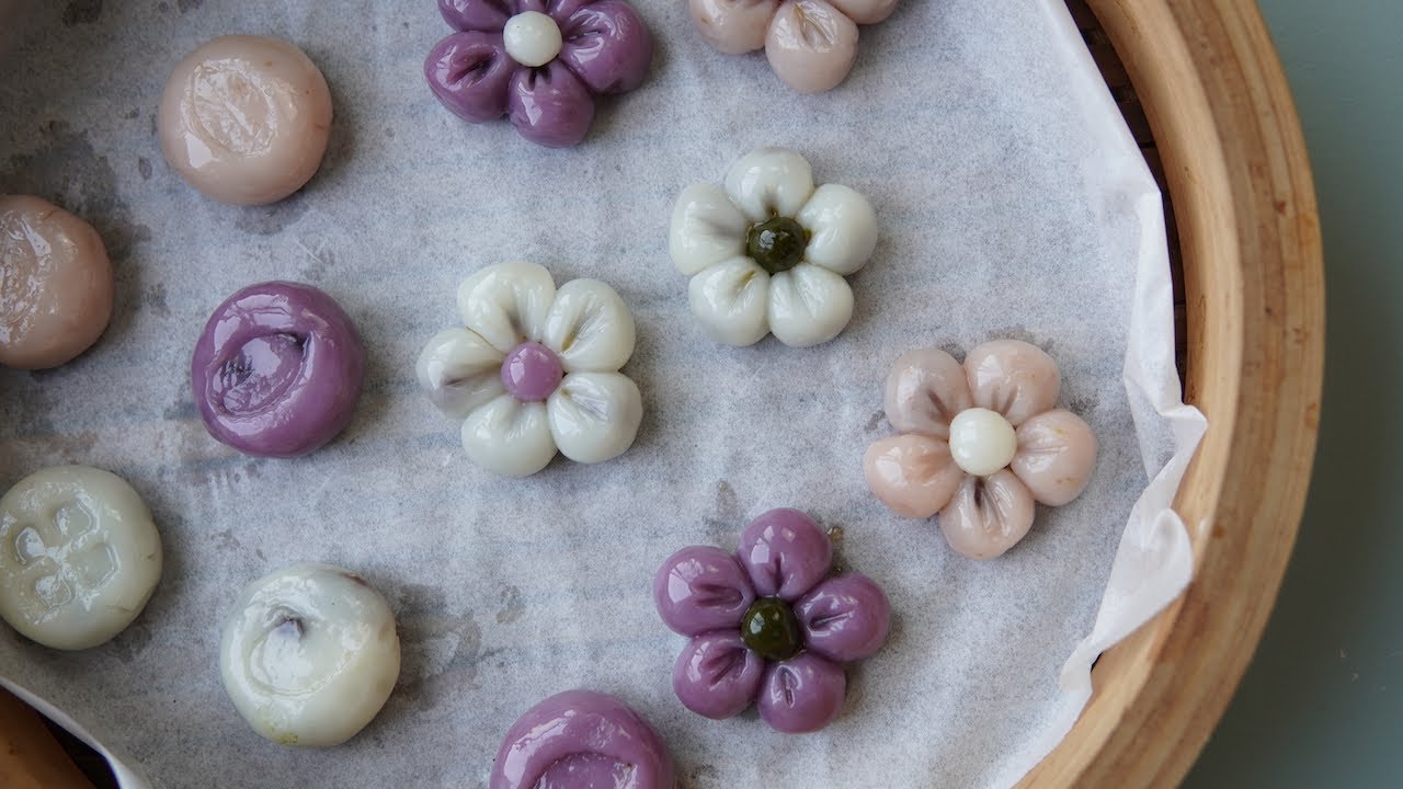 韓国ソンピョンの作り方 米粉で作ります。松餅 송편