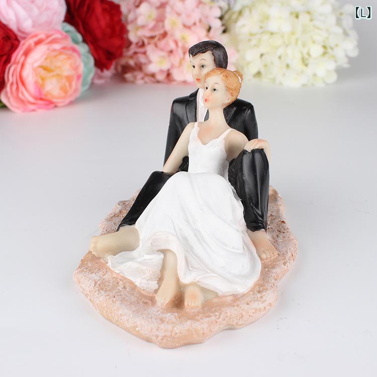 結婚式 ウェディングケーキトッパー 人形 新郎新婦 装飾 wedding