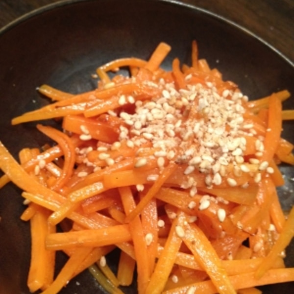 電子レンジで にんじんしりしり