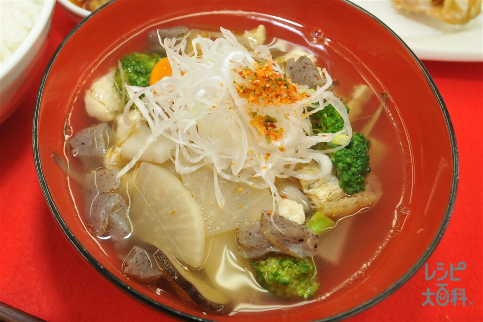 大根とブロッコリーのあったかスープ♪