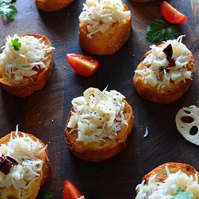 焼くだけ簡単おつまみ レンコンチーズ焼き