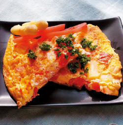 フードプロデューサー 烏田いづみのココロとカラダの栄養レシピ「たっぷり野菜と豆腐入り スパニッシュオムレツ」 – かわら版JA共済連 広島