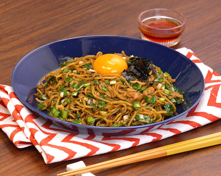 元気とスタミナをくれる！ にんにく肉味噌まぜそば