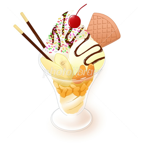 チョコパフェのスイーツ デザート食べ物 無料イラスト素材Good