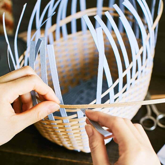 牛乳パックでエコクラフト風かご 作り方happy!clover*の手作り日記