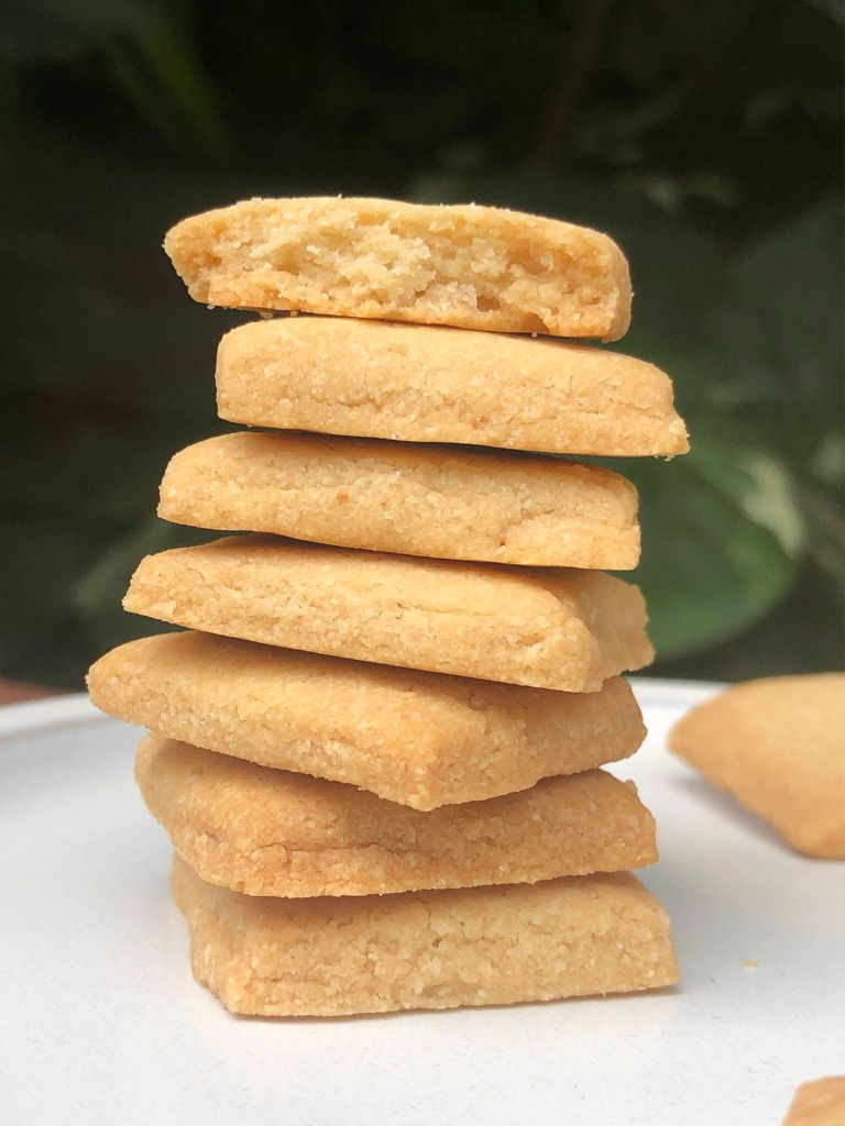 バター無し卵無しで抹茶と甘納豆のクッキ