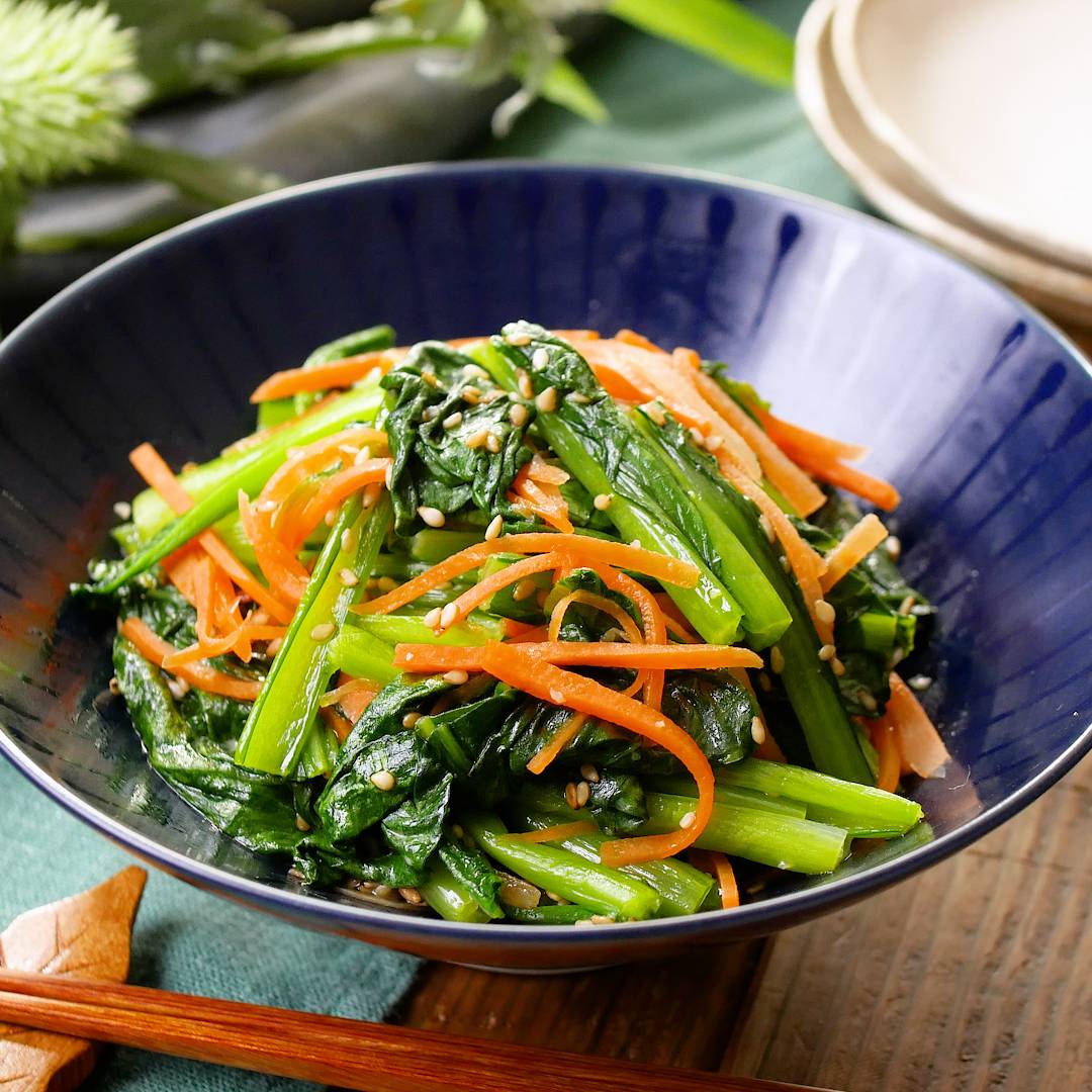 小松菜 にんじんのレシピ おすすめの30選を紹介クラシル