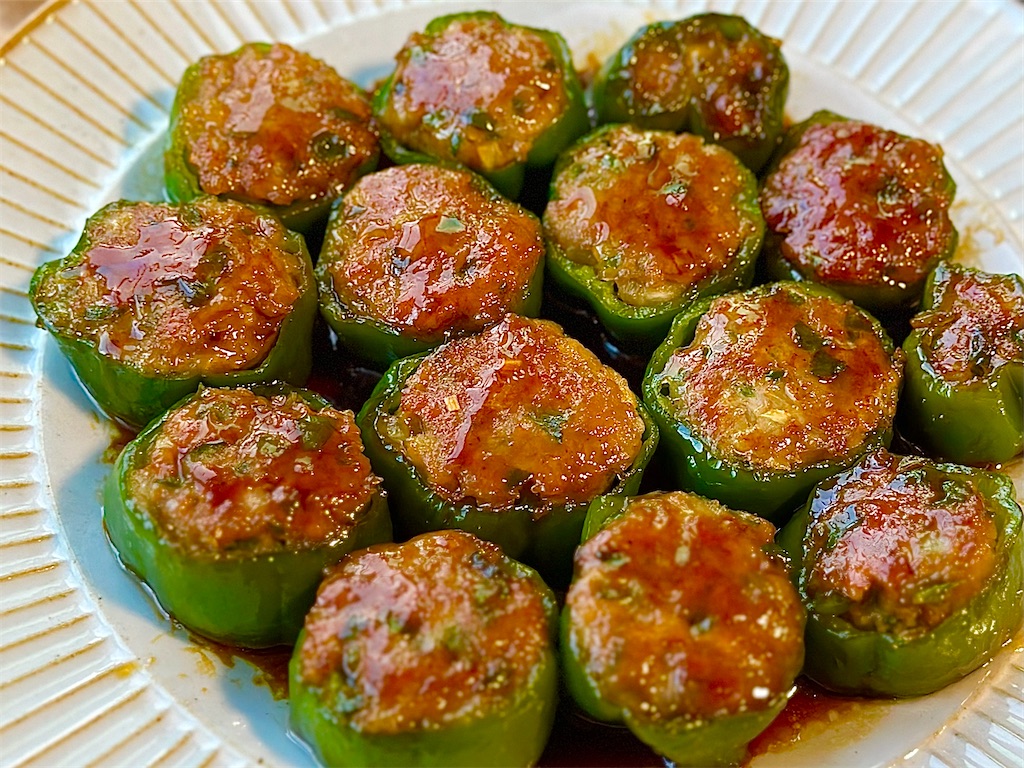 ピーマンの肉詰めレシピ