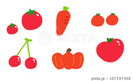 赤い食べ物イラスト - No: 1541054無料イラスト・フリー素材なら「イラストAC」