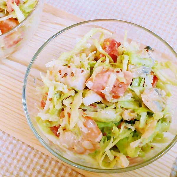 白菜とじゃがいもで♪とろっとろ〜旨みたっぷり♪♪ 豆乳のシーフードミックスチャウダ