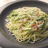 水菜と厚切りベーコンのバター醤油パスタ レシピ・作り方 by ✫Tomato✫ - 楽天レシピ