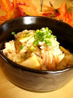 激うま！簡単！ 鮭ときのこのポン酢バター炊き込みご飯