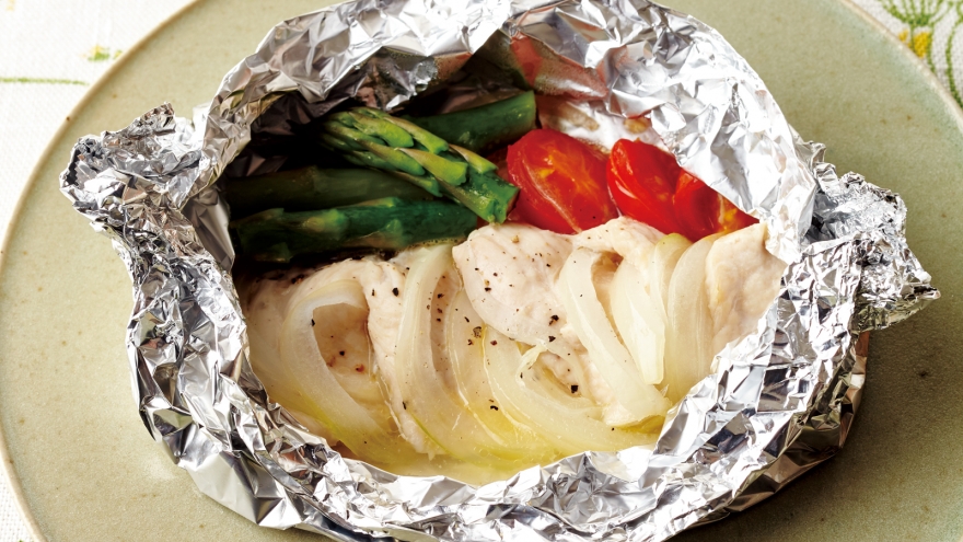 鶏肉ときのこのホイル焼き レシピらでぃっしゅレシピ