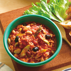 夏休みランチにおすすめ♪「ズッキーニとひき肉の旨辛みそ炒め」