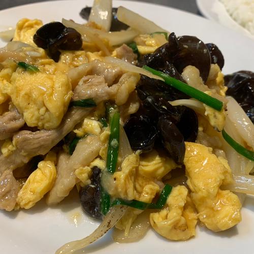 木須肉風、豚肉と野菜の中華風玉子炒め : ぶつぶつもぐもぐ 日々の食生活とか云々