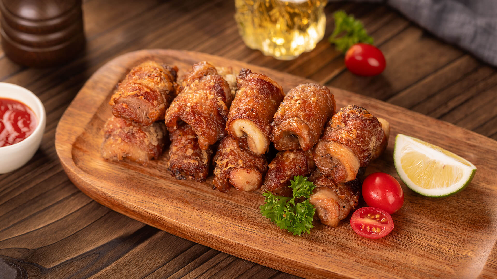 ノンフライヤーレシピで1番人気 ☆ 鶏もも肉の1枚からあげ : plat du jour*