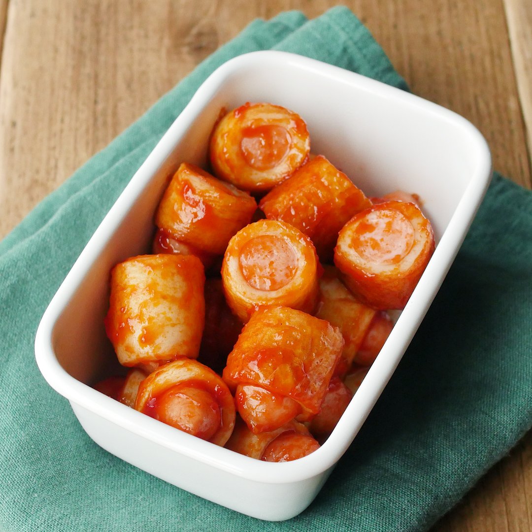 超簡単！♥園児のお弁当の可愛いおかず♥赤ウインナーで人参作っちゃお