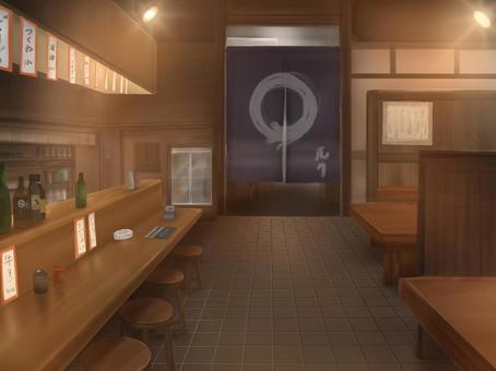 フリー素材 食堂の背景イラスト