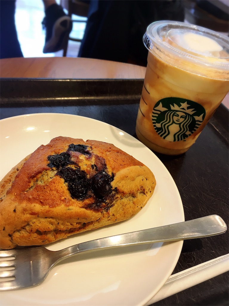 本物みたい！スタバのブルーベリースコーン