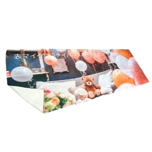 フェイスタオルのオリジナルプリント製作。1個から作成OK!サークルやスポーツチームの名入れ・ノベルティーにも最適！フェイスタオルを作るならヨツバ印刷が オススメ