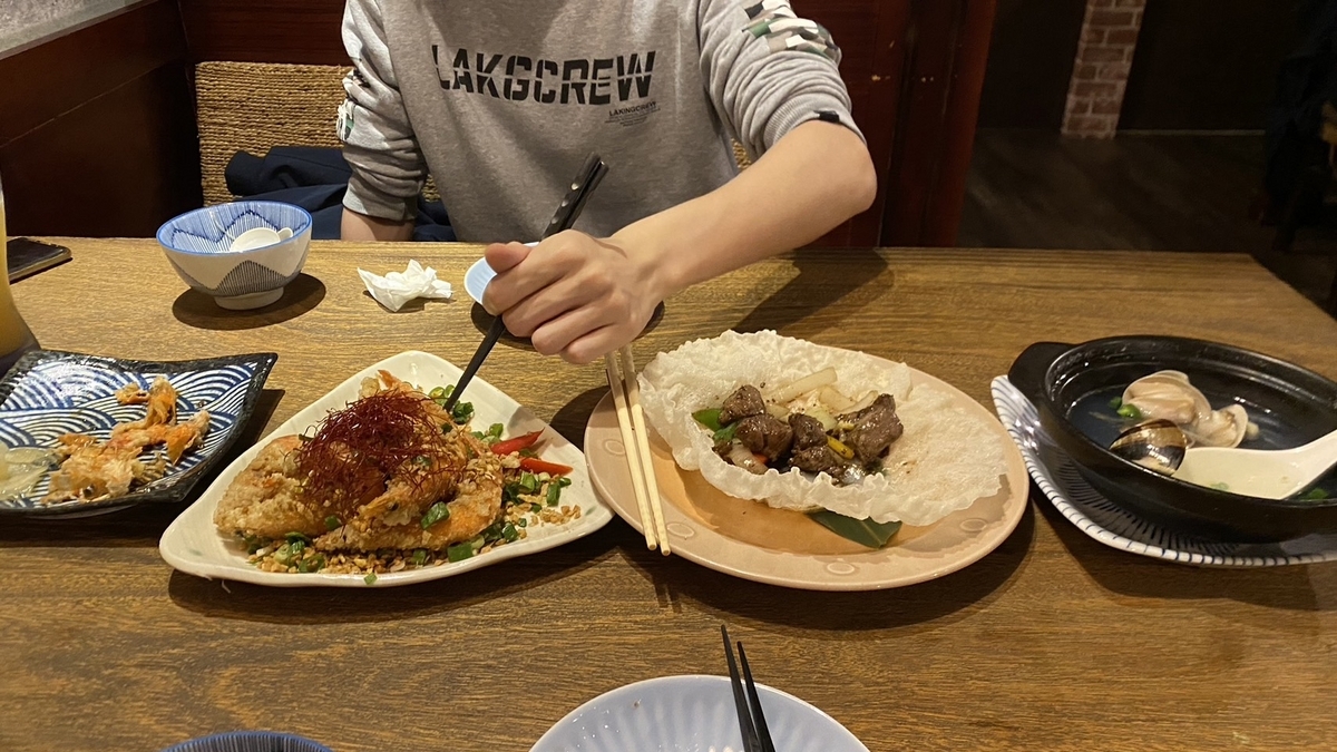 友達との食事を楽しんでいます！ 中国語コースレポート23 中国語留学学生レポート受験生サイト