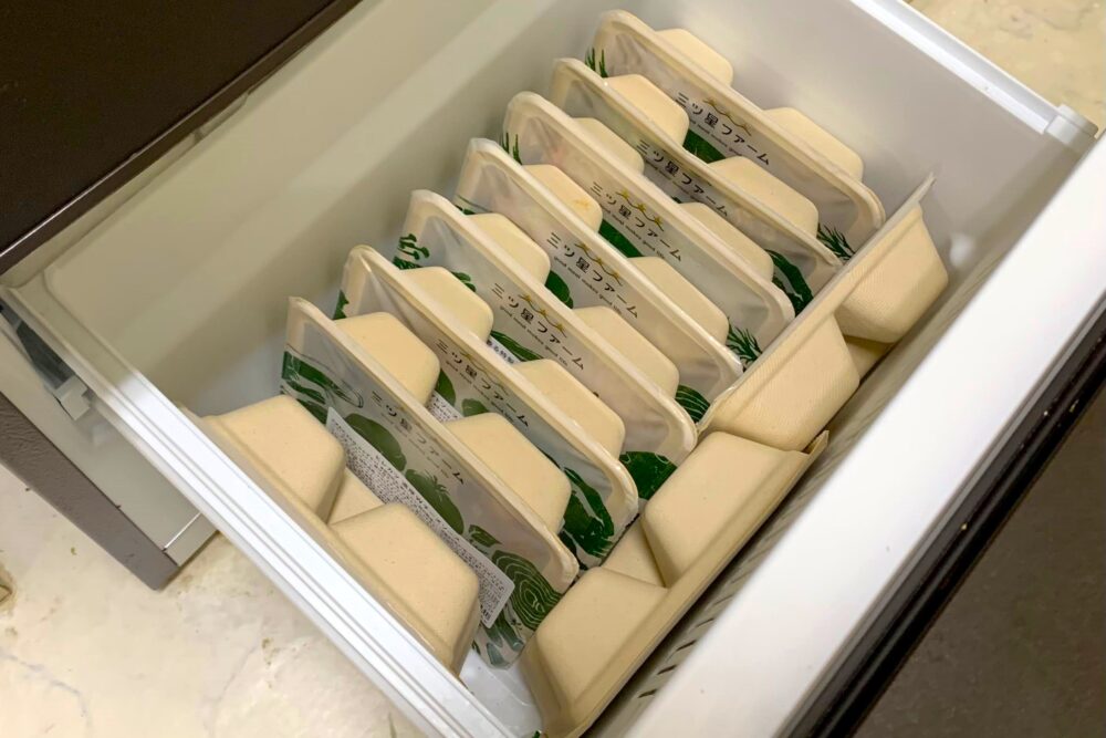 三ツ星ファームのパッケージの大きさは？冷凍庫に何個入る？ミールデリ