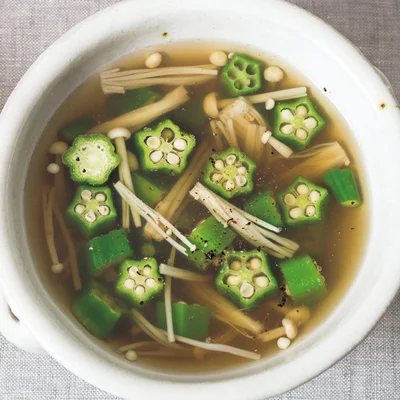 オクラとめかぶのあえもの