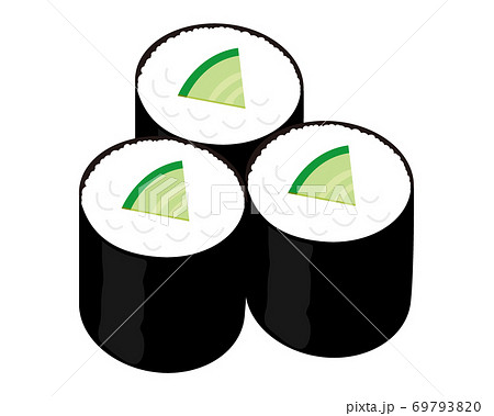 イラスト素材 かっぱ巻きイラスト - No: 540951無料イラスト・フリー素材なら「イラストAC」