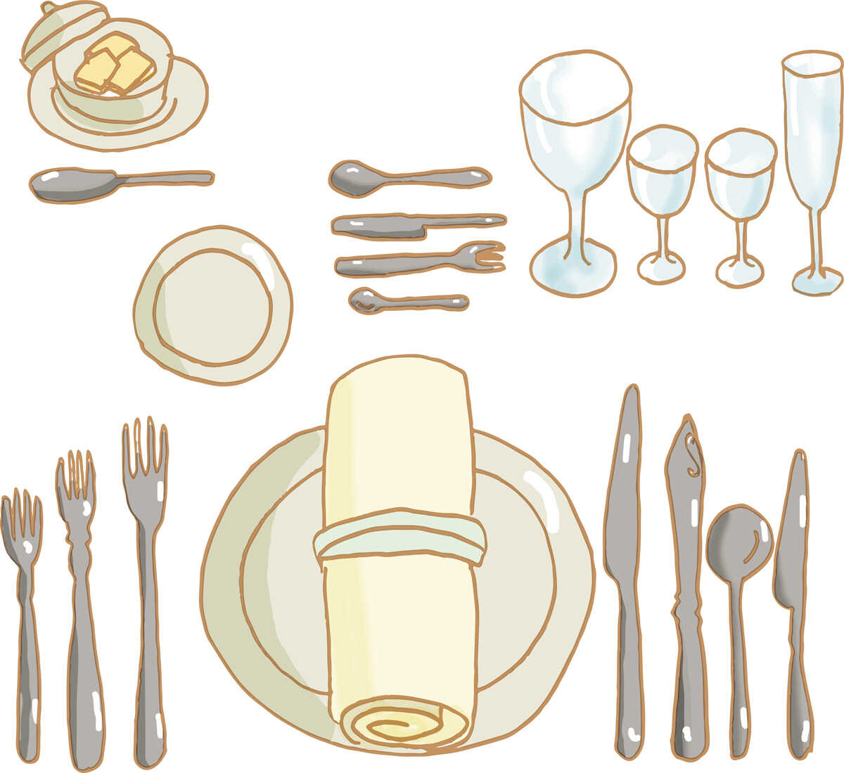 ナイフとフォークの使い方 フランス料理マナー・テーブルマナー・洋食マナ