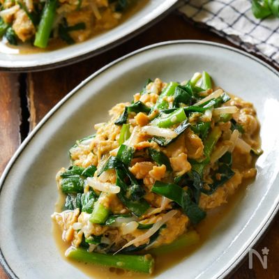 白だし 和風の出汁もあいます。白だしニラ玉