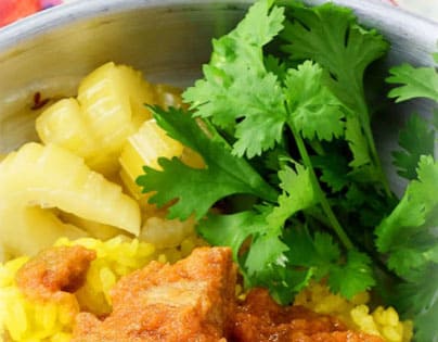 パイナップルと紫玉ねぎのアチャール