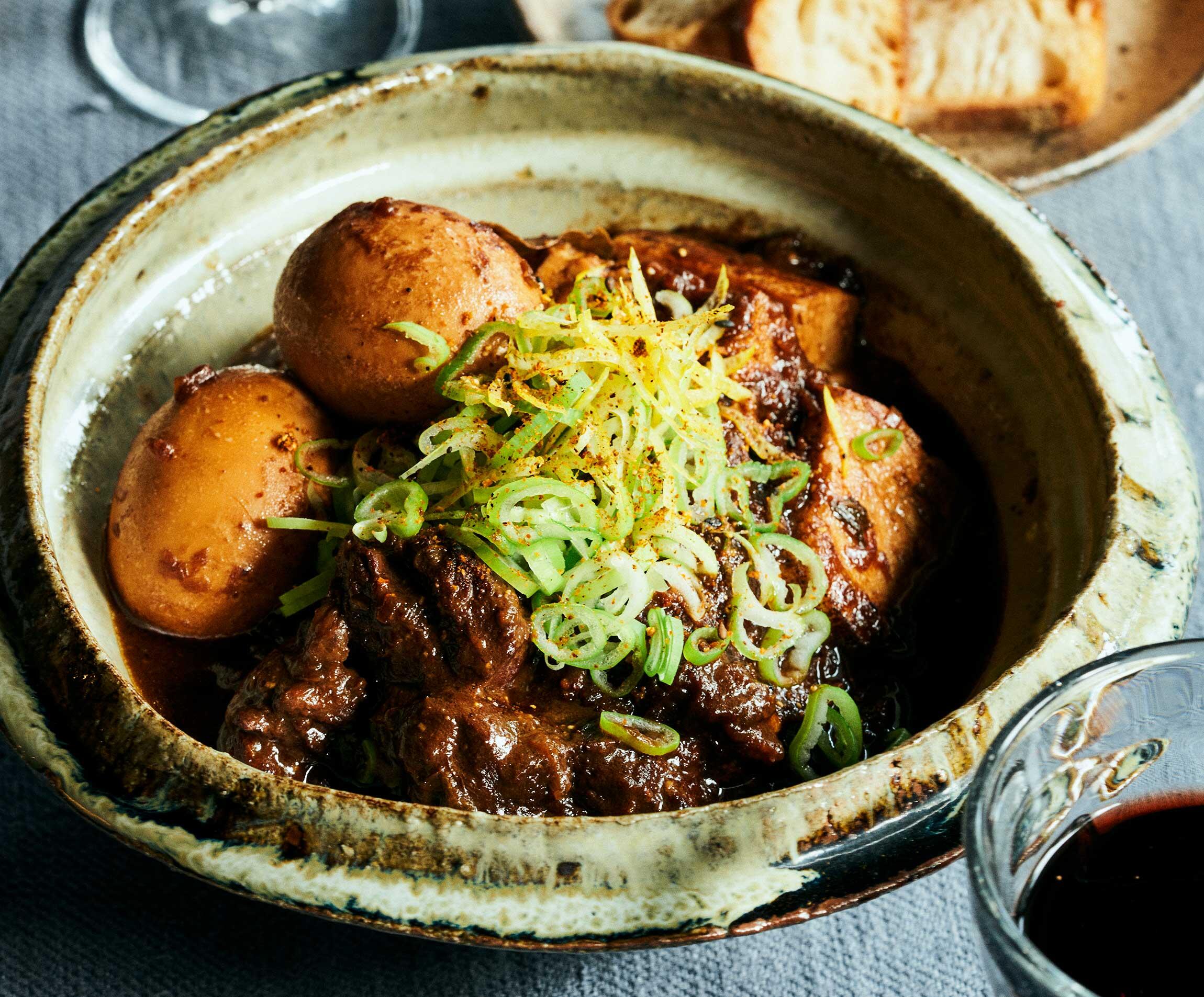 簡単モツ煮込み じっくり煮込む