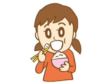 美味しそうに食べるイラスト無料イラスト・フリー素材なら「イラストAC」