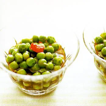 超簡単おつまみ グリンピースのペペロンチーノ風