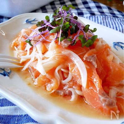 夏野菜の南蛮漬け☆お刺身リメイク