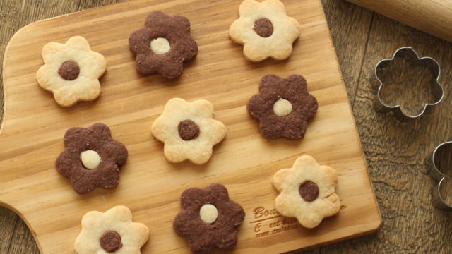 バターなし さくさくココアクッキ