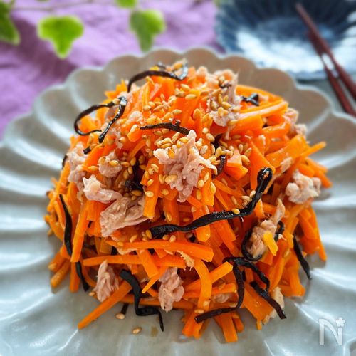 和食の副菜に是非！ニンジンとインゲンのごま和え