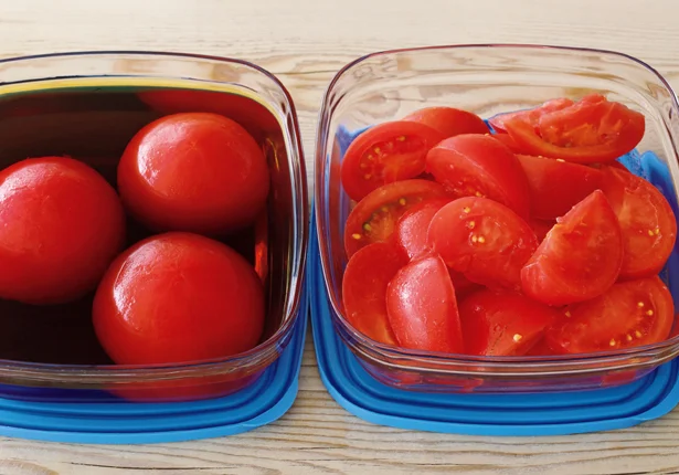 レシピ めんつゆに浸すだけ！「丸ごとトマトのおひたし」nomooo ノモー