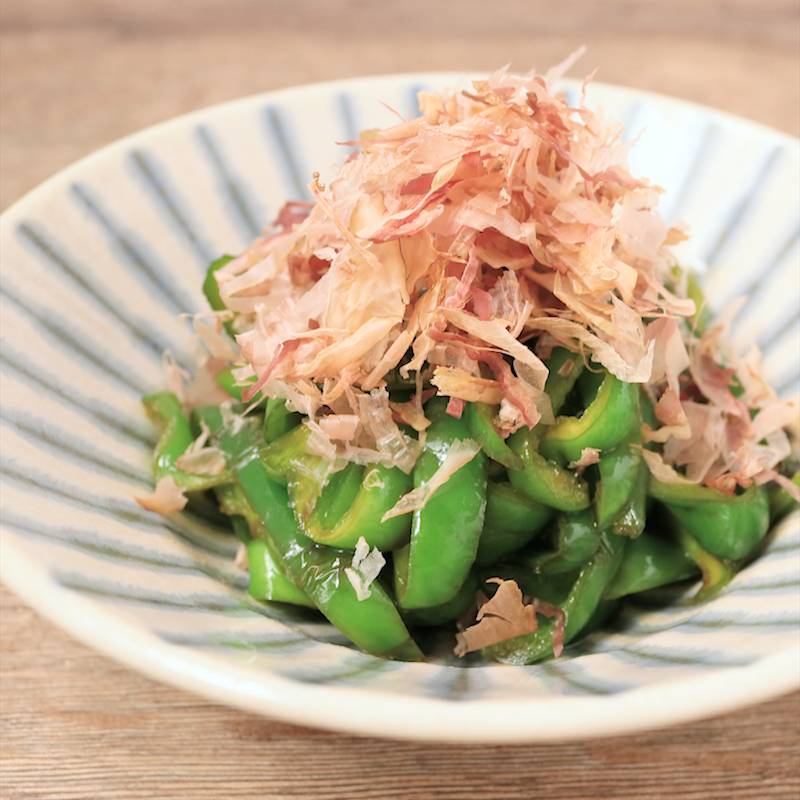豚肉とピーマンのおかか醤油炒め