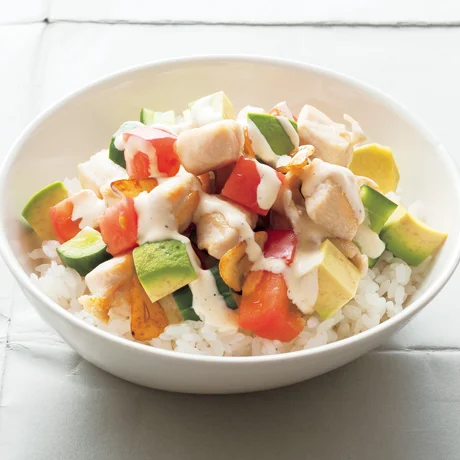 鶏とアボカドのユズコショウ丼レシピ・作り方 - E・レシピ