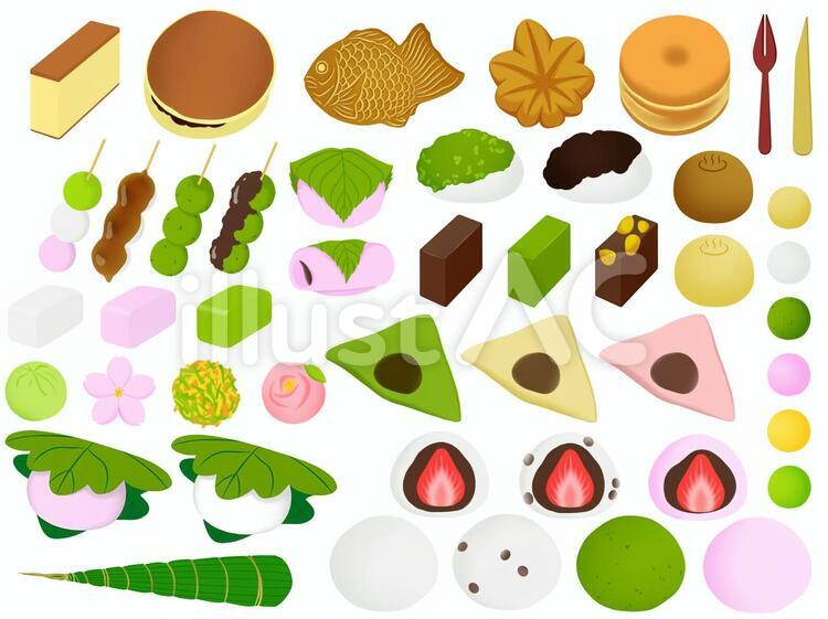 練り切り・練り菓子のイラストかわいいフリー素材集 いらすとや