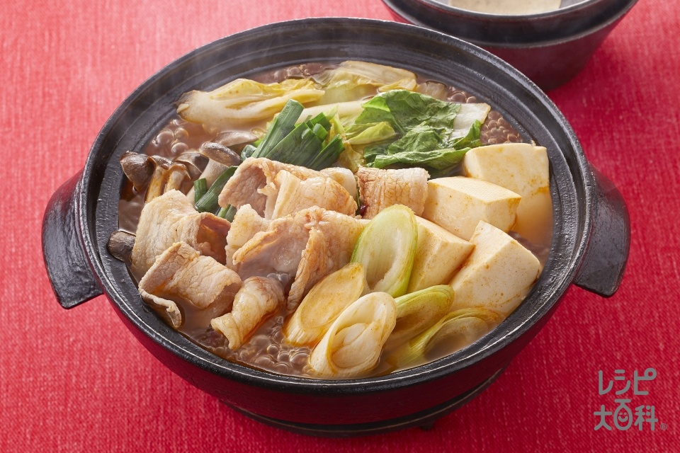 たこ豚キャベツのキムチ鍋