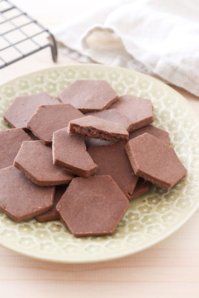 バターなし さくさくココアクッキ